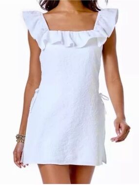 Lilly Pulitzer Zoya White Pineapple Skort Romper Dress 2